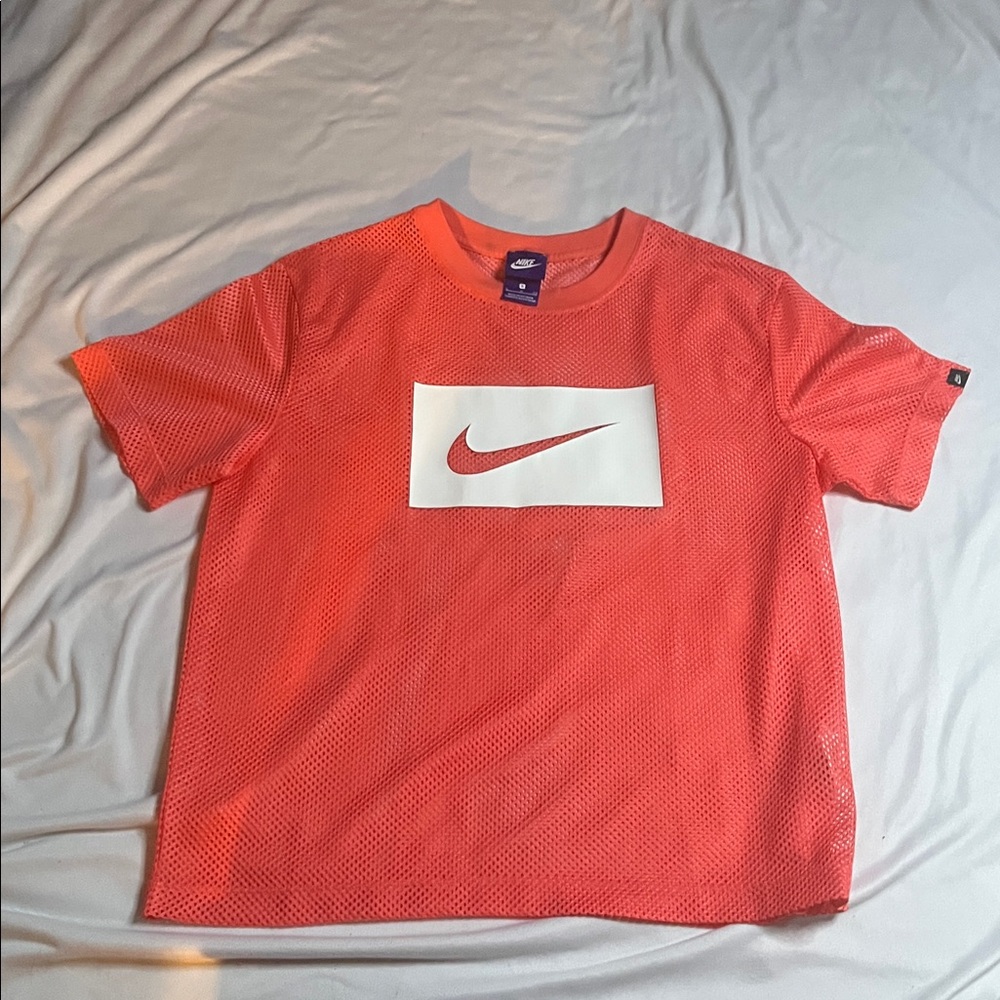Nike NSW Air Short Sleeved Mesh Cropped Top